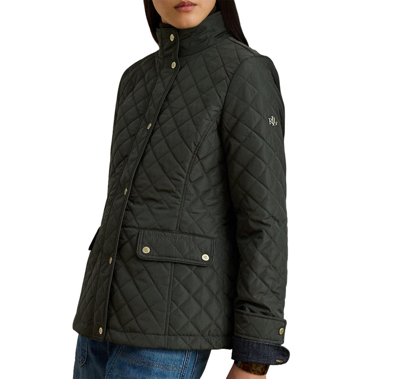 Polo Ralph Lauren Women's Diamond-Quilted Mockneck Jacket Litchfield Loden