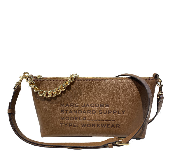 Marc Jacobs Women's Standard Supply Leather Crossbody Bag Cognac