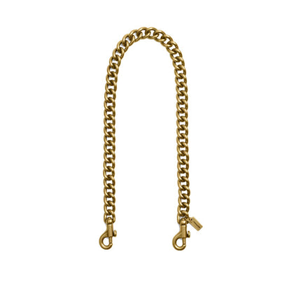 Coach Women's Short Chunky Curb Chain Strap Brass