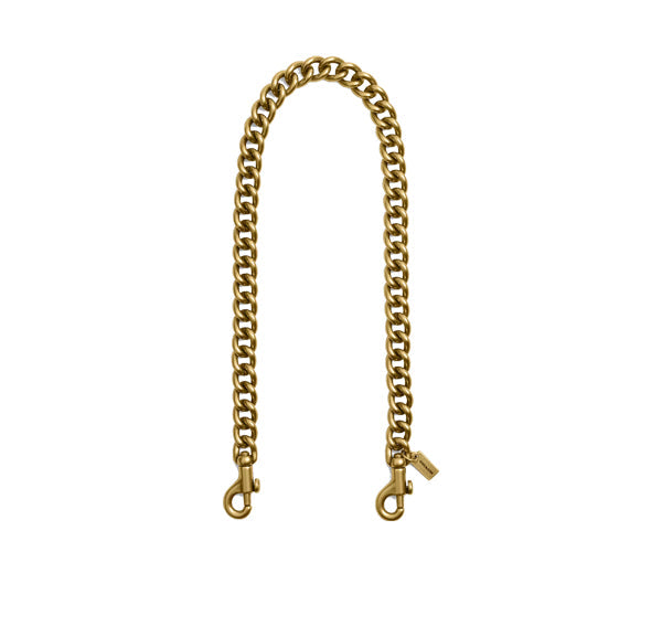 Coach Women's Short Chunky Curb Chain Strap Brass