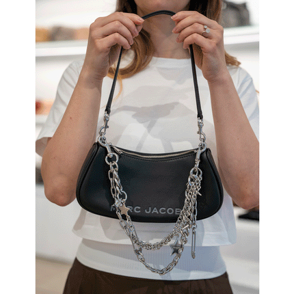 Marc Jacobs Women's The Star Charm Shoulder Bag Black