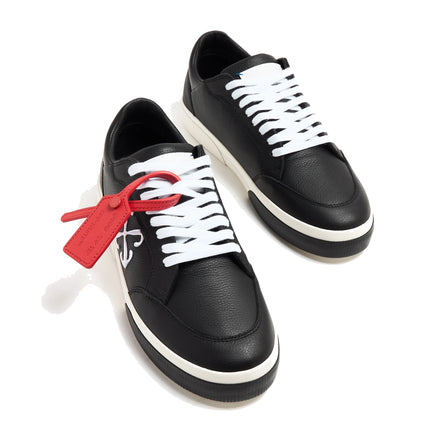 Off White Men's Low Vulcanized Leather Sneakers Black 1001