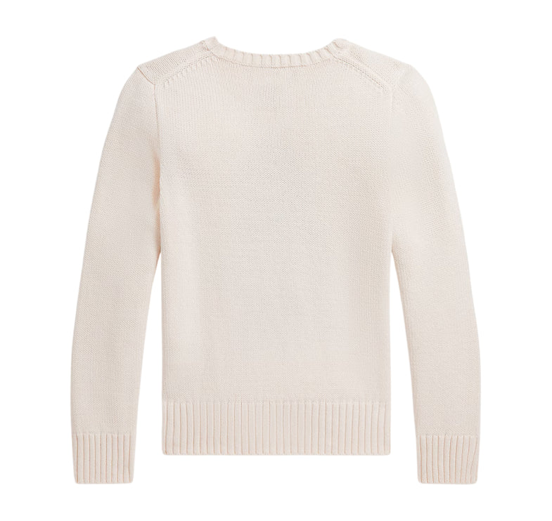 Polo Ralph Lauren Girl's Polo Bear Sweater Estate Cream