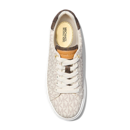 Michael Kors Women's Romey Two Tone Logo Platform Sneaker Vanilla - Hemen Kargoda