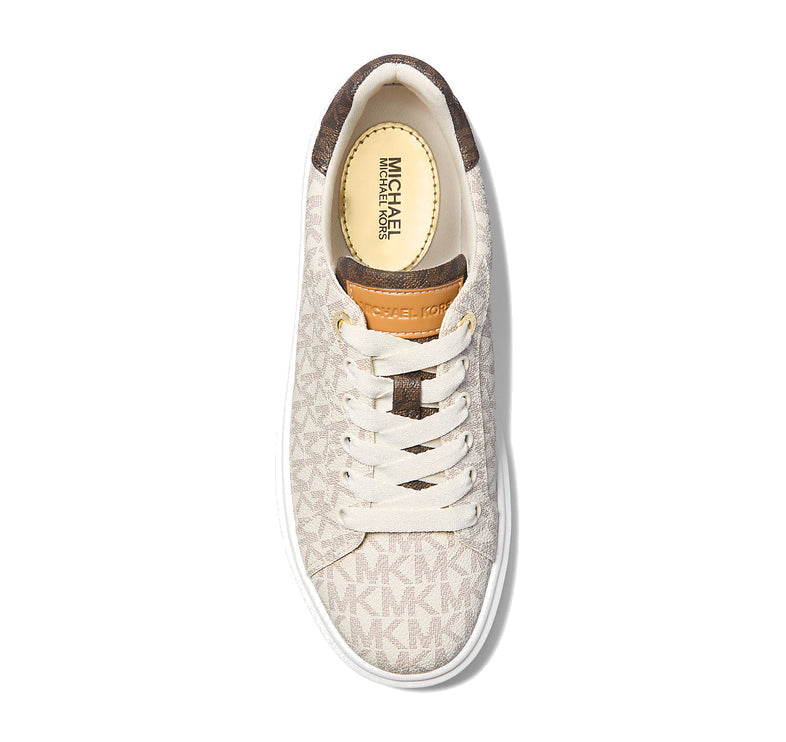Michael Kors Women's Romey Two Tone Logo Platform Sneaker Vanilla - Hemen Kargoda
