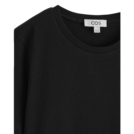 COS Women's Crew-Neck Cotton T-Shirt Black