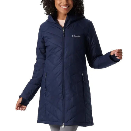 Columbia Women's Heavenly Long Hooded Jacket Dark Nocturnal - Hemen Kargoda