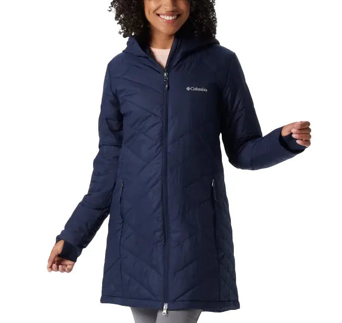 Columbia Women's Heavenly Long Hooded Jacket Dark Nocturnal - Hemen Kargoda