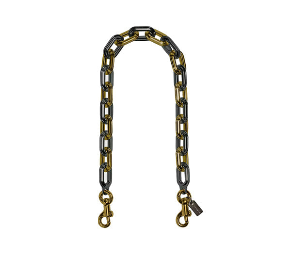 Coach Women's Link Chain Strap Brass/Pewter