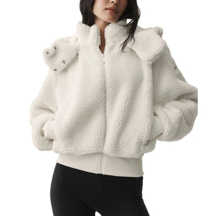 alo Women's Foxy Sherpa Jacket Ivory