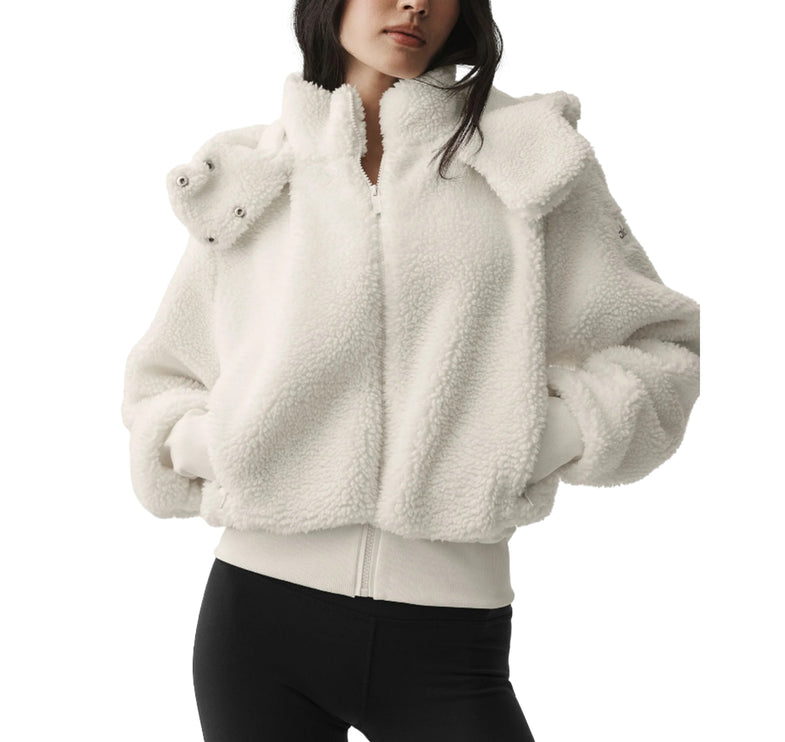 alo Women's Foxy Sherpa Jacket Ivory