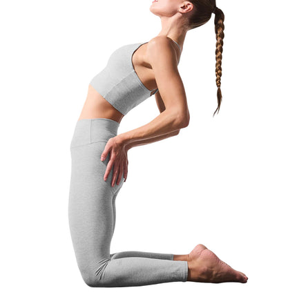 alo Women's Alosoft High-Waist 7/8 Highlight Legging Athletic Heather Grey