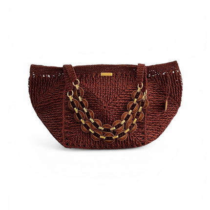 Sienna D'or Soleil Tote Burgundy - Hemen Kargoda