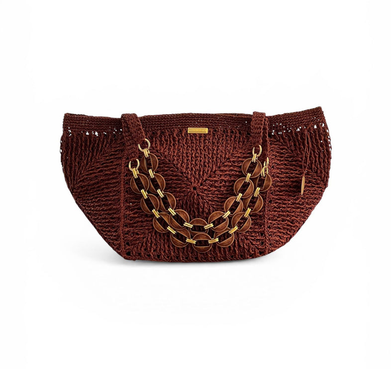 Sienna D'or Soleil Tote Burgundy - Hemen Kargoda