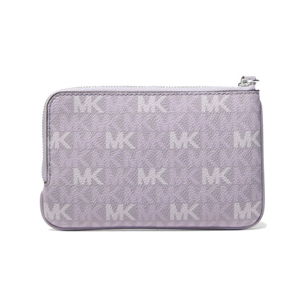 Michael Kors Women's Jet Set Travel Small Signature Logo Wristlet Lilac