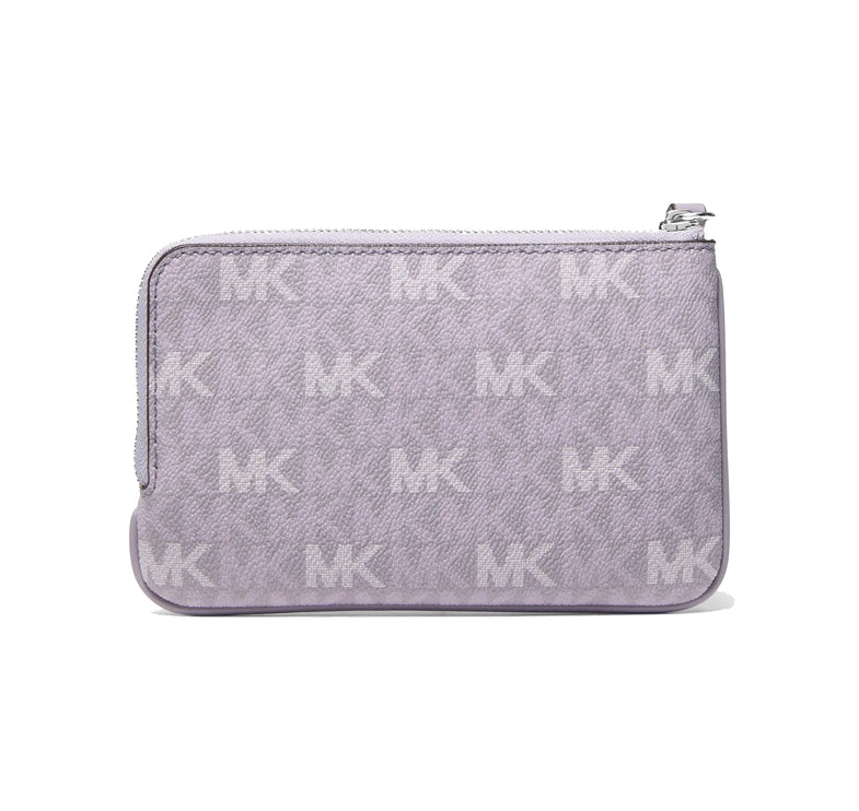 Michael Kors Women's Jet Set Travel Small Signature Logo Wristlet Lilac