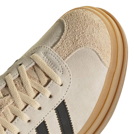 Adidas Women's Gazelle Bold Cream White/Core Black/Sand Strata JS3892