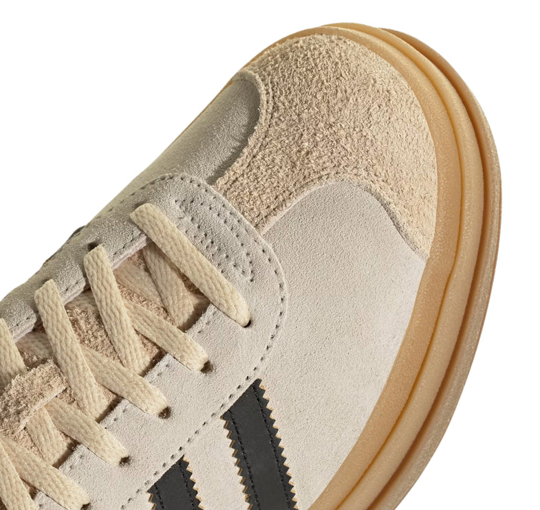 Adidas Women's Gazelle Bold Cream White/Core Black/Sand Strata JS3892