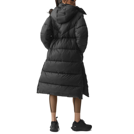 alo Women's Gold Rush Puffer Trench Black