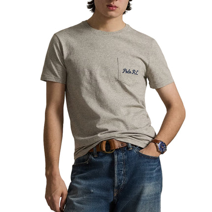 Polo Ralph Lauren Men's Classic Fit Polo Bear Jersey T-Shirt Loft Heather/Heritage Bear