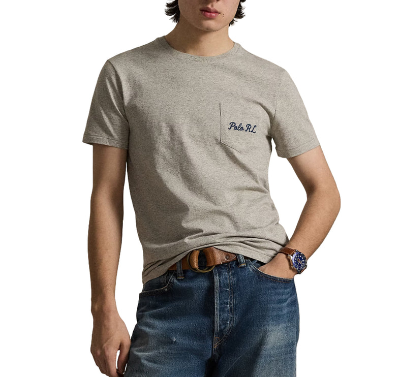 Polo Ralph Lauren Men's Classic Fit Polo Bear Jersey T-Shirt Loft Heather/Heritage Bear
