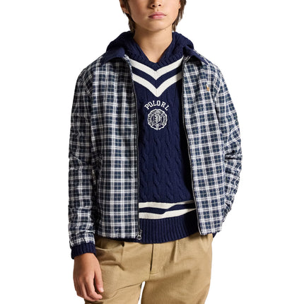 Polo Ralph Lauren Boy's The Bayport Plaid Cotton Oxford Jacket Multi