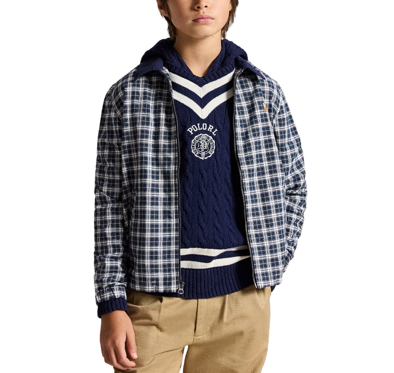 Polo Ralph Lauren Boy's The Bayport Plaid Cotton Oxford Jacket Multi