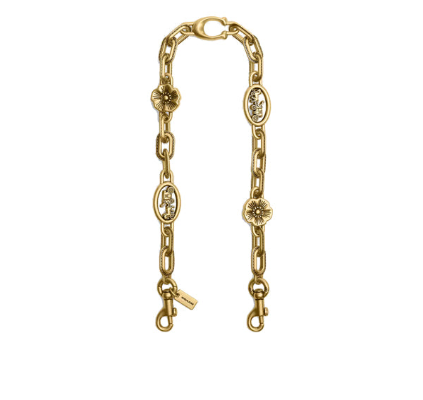 Coach Women's Horse And Carriage Chain Strap Brass/Brass