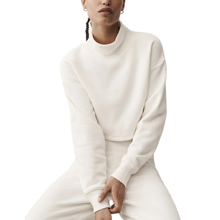 alo Women's Cropped Serenity Coverup Ivory