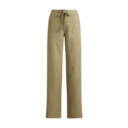 Polo Ralph Lauren Women's Linen Wide-Leg Pant Light Agave
