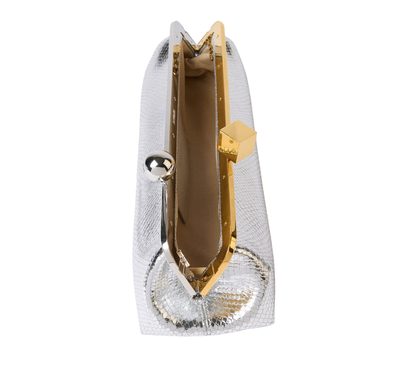 Jacquemus Women's The Salon Clutch Silver