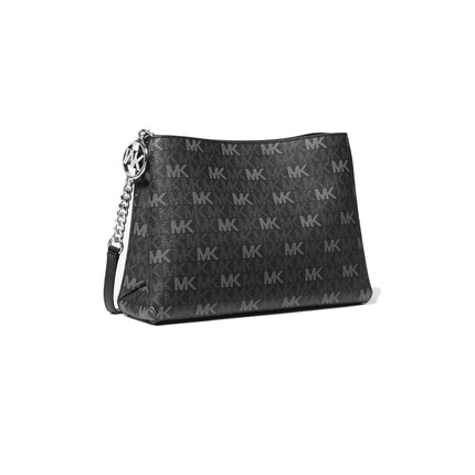 Michael Kors Women's Christina Small Signature Logo Crossbody Bag Black