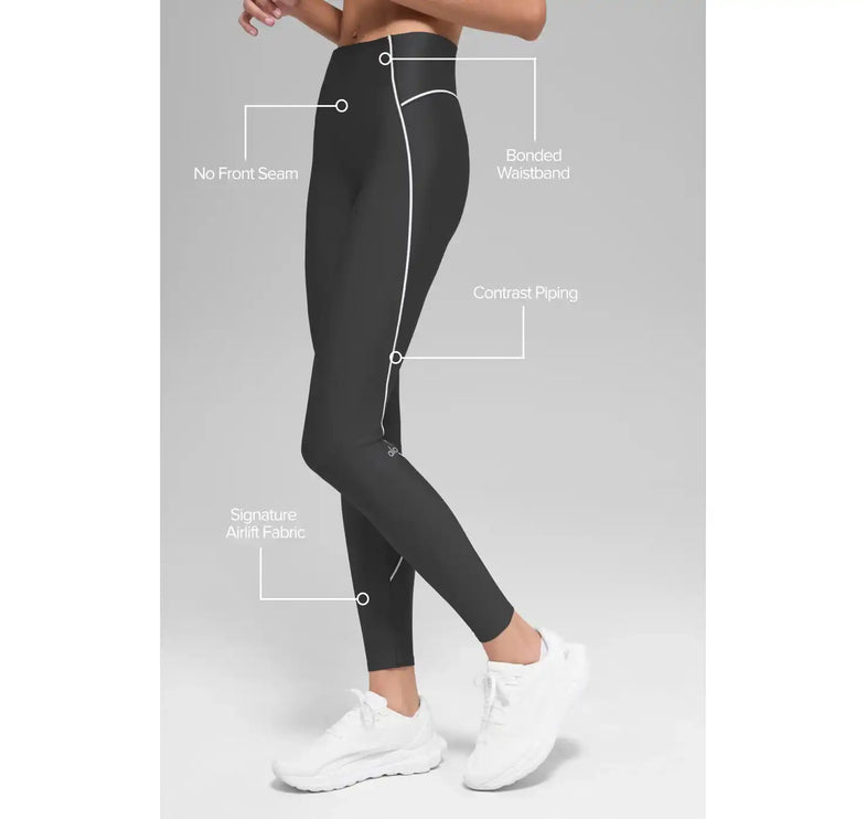alo Women's Airlift High-Waist Haven Legging Anthracite/White