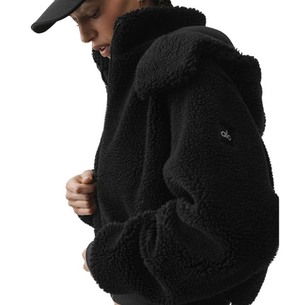 alo Women's Foxy Sherpa Jacket Black