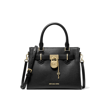 Michael Kors Women's Hamilton Small Leather Satchel Black