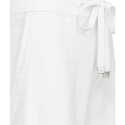 Polo Ralph Lauren Women's Linen Wide-Leg Pant White
