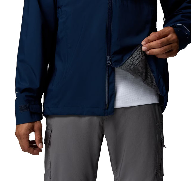 Columbia Men's Trailborne 2.5L Rain Shell Collegiate Navy