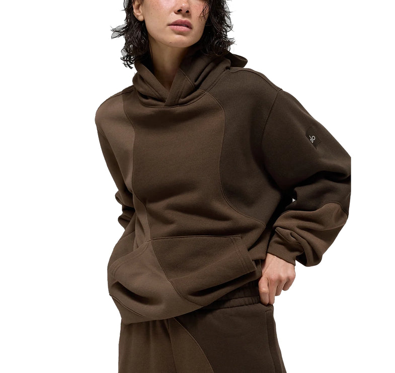 alo Women's Make Waves Hoodie Espresso Tonal