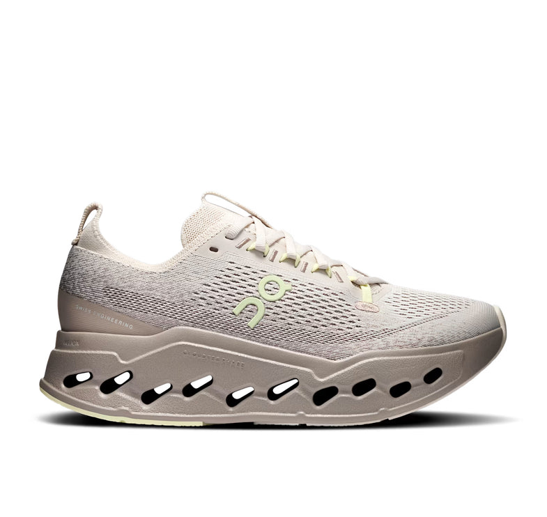 ON Women's Cloudsurfer Max Pelican/Limelight