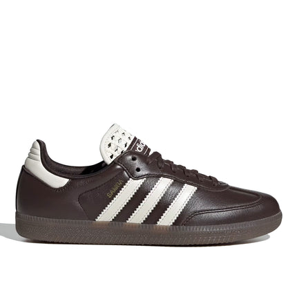 Adidas Women's Samba OG Shoes Aurora Coffee/Off White/Gold Metallic IH3982