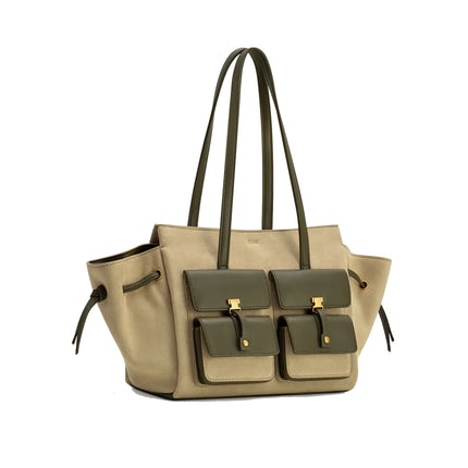 JW PEI Women's Linda Faux Suede Tote Bag Green