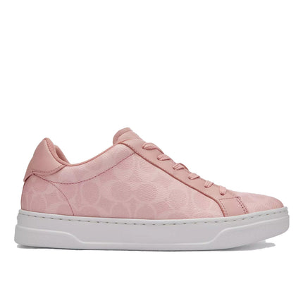 Coach Women's High Line Sneaker In Signature Canvas Pink/Multi