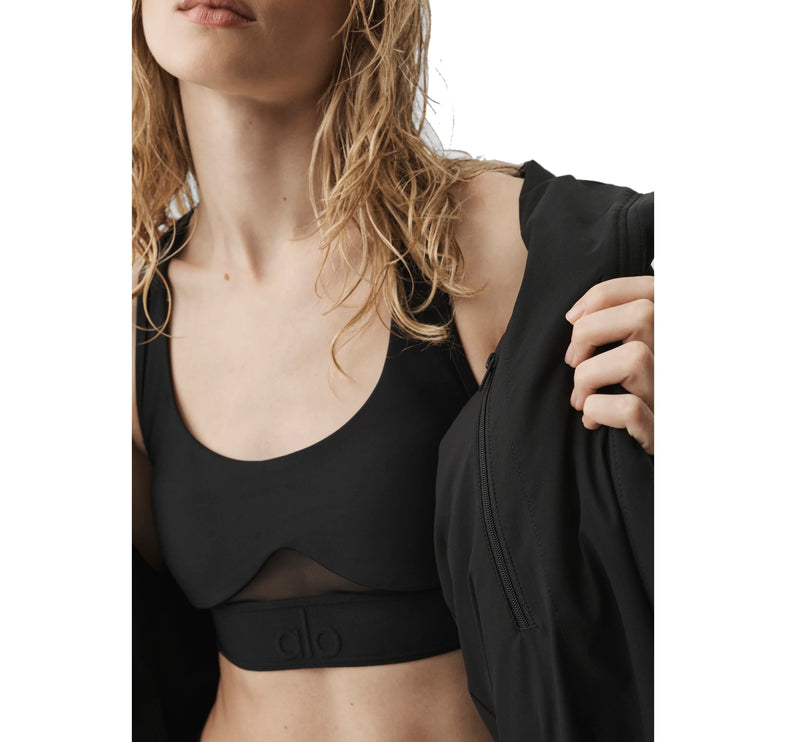 alo Women's Elemental Full-Zip Jacket Black