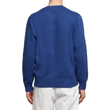 Polo Ralph Lauren Men's Knitted Bear Sweater Beach Royal - Hızlı Teslimat