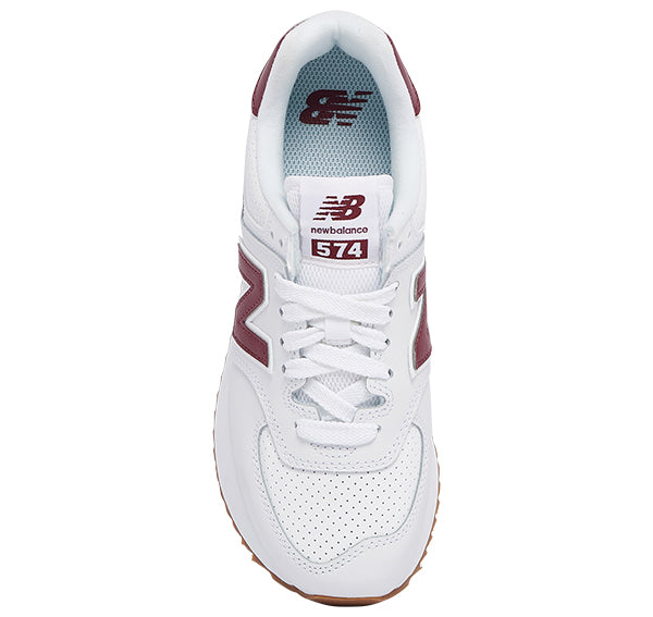 New balance best sale 574 femme burgundy