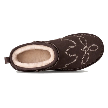 UGG Men's Classic Ultra Mini Western Burnt Cedar