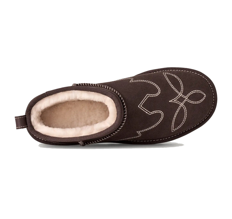 UGG Men's Classic Ultra Mini Western Burnt Cedar