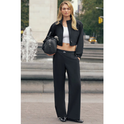 alo Women's Suit Up Trouser (Long) - Black