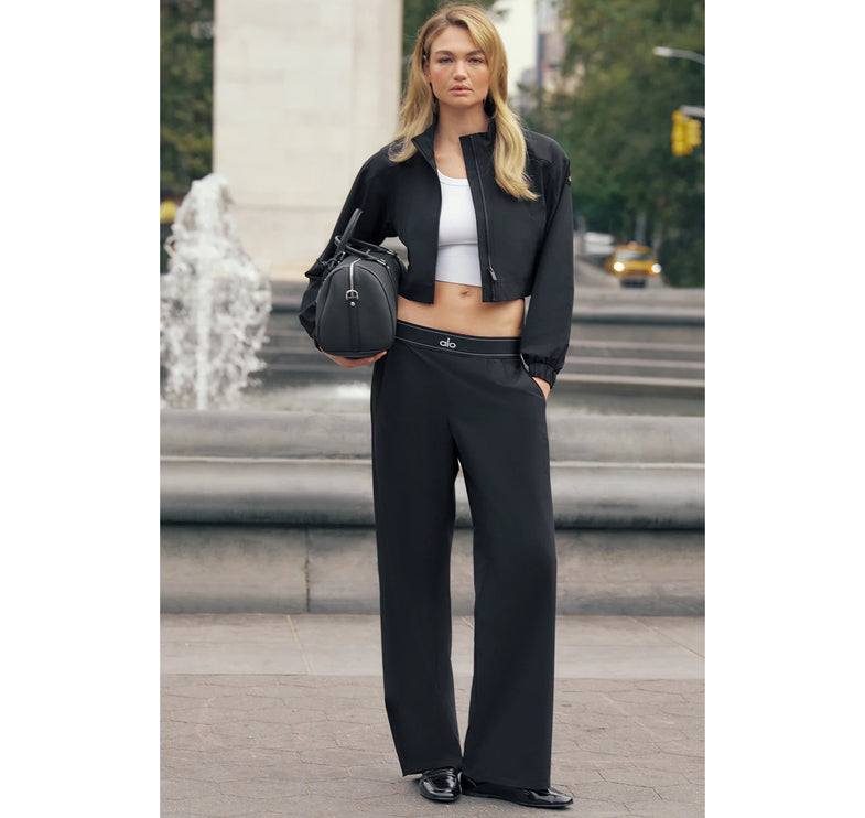 alo Women's Suit Up Trouser (Long) - Black