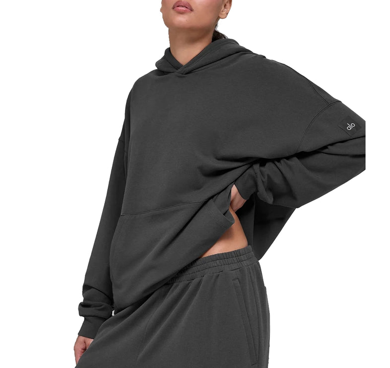 alo Women's Double Take Hoodie Anthracite